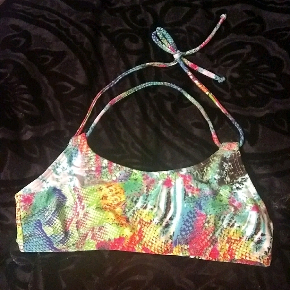 Multi color bikini top
